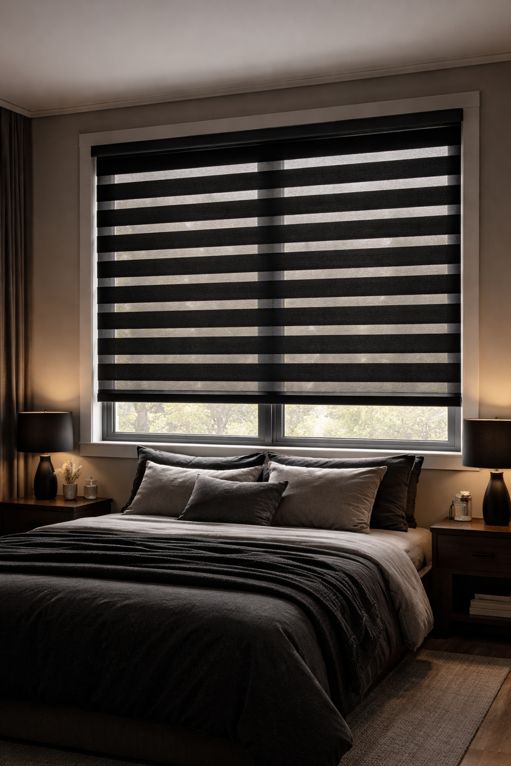 Dark Zebra Blinds